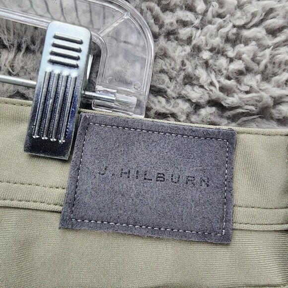 J. Hilburn Pants Mens 40x27 SLL Green Stretch Mid Rise Slim Fit *GUC* - Picture 11 of 14